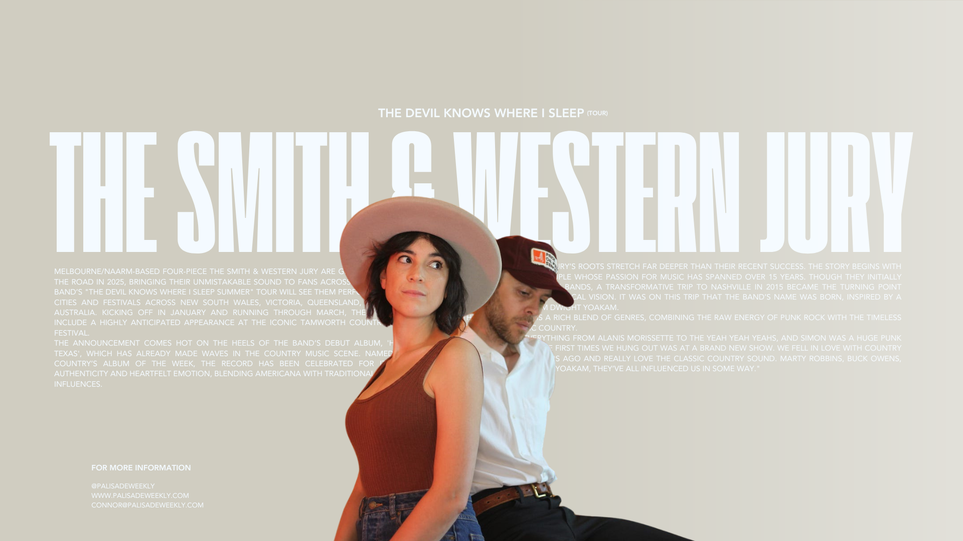 The Smith & Western Jury Announce Summer Tour 2025 Following Acclaimed Debut Album