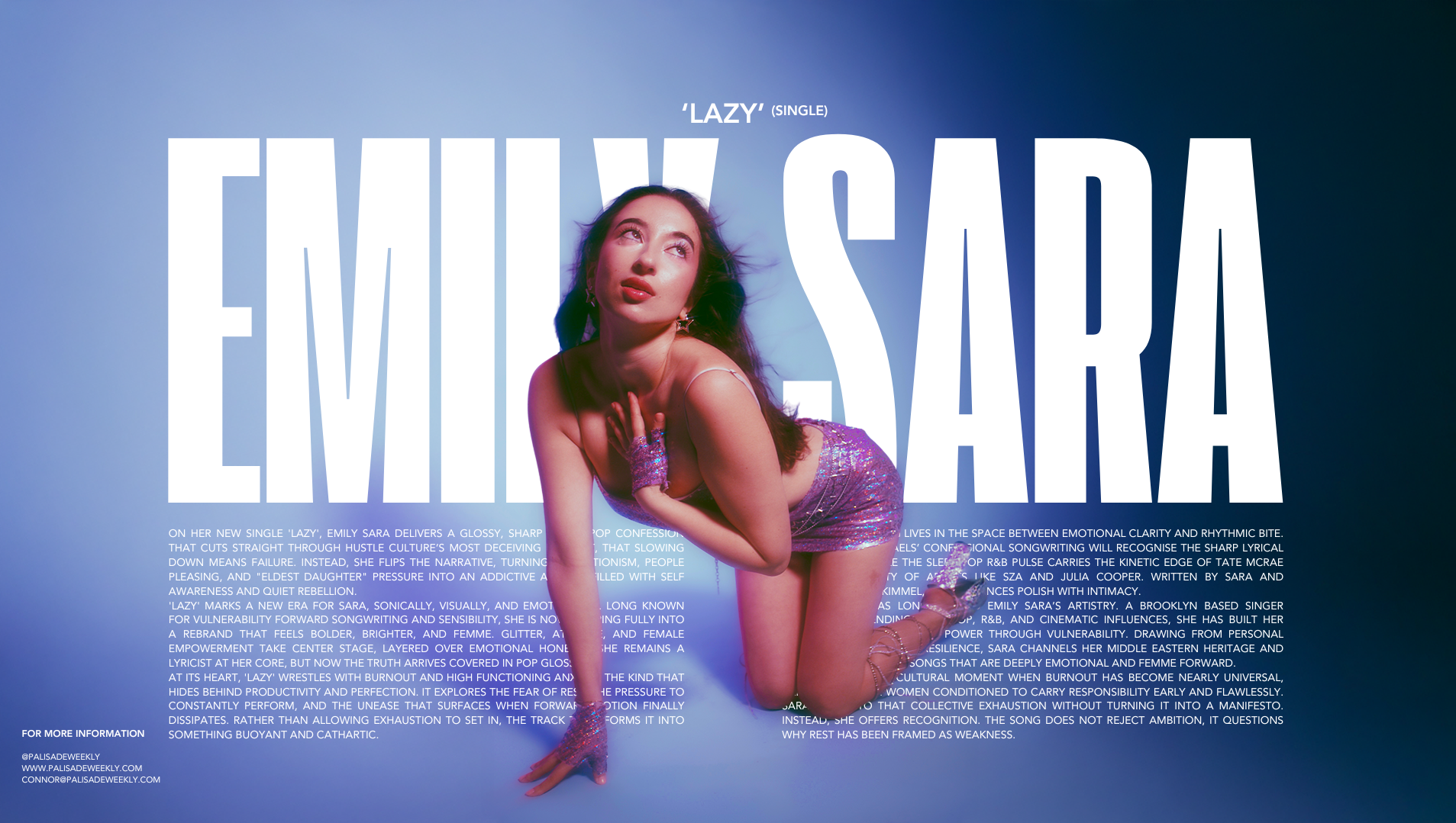 Emily Sara Enters a Brighter Bolder Era With 'Lazy'